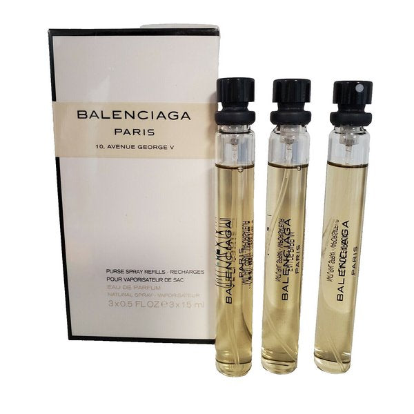 Balenciaga Paris 3 x 0.5 oz EDP purse spray for women