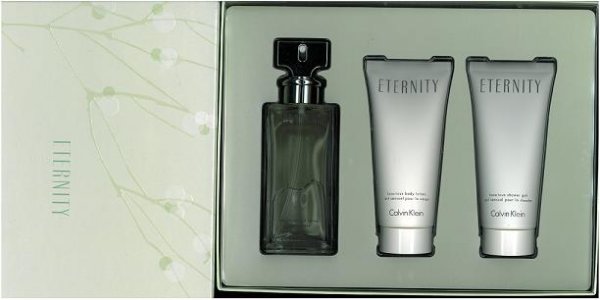 Eternity by Calvin Klein 3 Pc Gift Set for Women