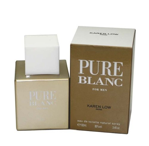 Pure Blanc by Karen Low 3.4 oz EDT for men