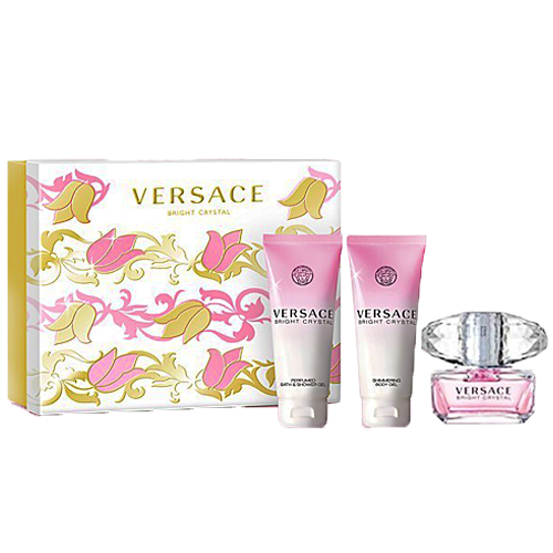 Versace Bright Crystal By Gianni Versace 3 Pc Gift Set for women